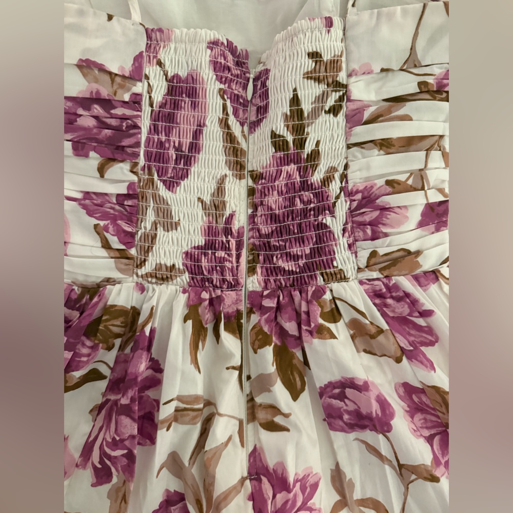 Abercrombie & Fitch Emerson poplin wide strap mini floral dress - Picture 4 of 6